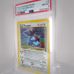2000 Pokemon Black Star Promo #15 Cool Porygon Holo PSA 8 NM-MT WOTC - Image 2
