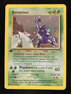 Heracross 6/111 Neo Genesis Holo Rare 1st Edition - Image 1