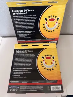 Pokemon TCG [2x] Pokemon Day 2026 30th Anniversary Collection Box Factory Sealed - Image 2