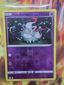 HISUIAN ZORUA 075/196 Common Lost Origin Pokemon Reverse Holo Near Mint - Image 1