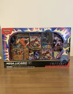 Pokemon TCG Mega Lucario ex Premium Figure Collection Box Factory Sealed - Image 1