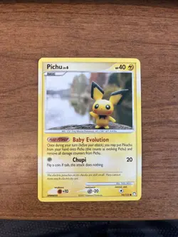 Pichu 93/123 Diamond & Pearl Mysterious Treasures 2007 Pokemon Morii - Image 1