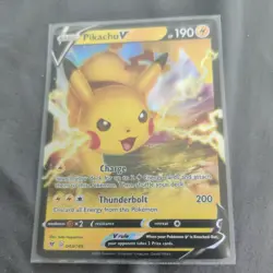 Pikachu V 43/185 Ultra Rare Holo Pokemon Vivid Voltage - Image 1