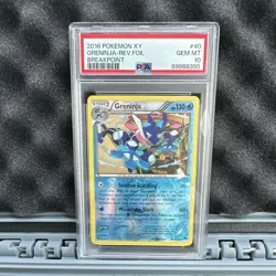 PSA 10 Greninja 2016 Pokemon XY Breakpoint 40/122 Reverse Holo English - Image 1