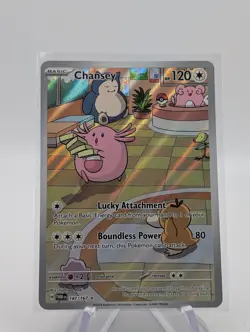 Pokemon TCG Chansey 187/167 Twilight Masquerade Illustration Rare Holo NM - Image 1