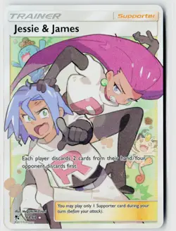 Hidden Fates Jessie & James 68/68 Full Art Holo Ultra Rare EN - Image 1