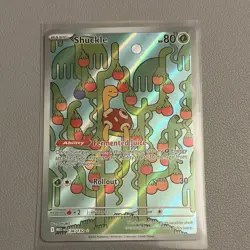 Pokemon TCG Shuckle 136/132 Me01 Mega Evolution Rare Holo 80 HP English 2025 - Image 1