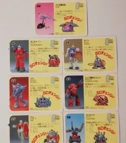 Gundam Carddass SD Change 1989 Trading Card Good - Image 2