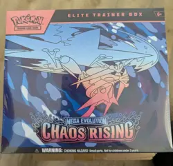 Pokemon TCG Mega Evolution—Chaos Rising Elite Trainer Box (ETB) – Factory Sealed - Image 1