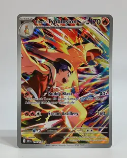 Ethan's Typhlosion 190/182 Illustration Rare Destined Rivals Pokemon Holo NM - Image 1