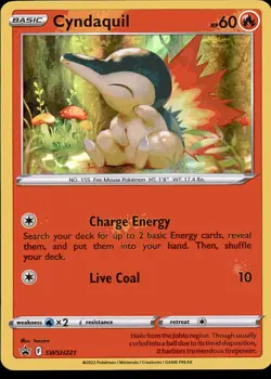 Cyndaquil SWSH221 Holo Promo Sword & Shield Promo Pokemon LP - Image 1