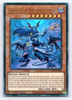Diabolica the Draconique General - MP24-EN230 - Ultra Rare 1st Edition Yugioh - Image 1