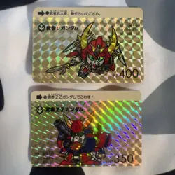 Gundam Carddass Musha ZZ Gundam Musha Nu Gundam 1989 Error Card Good - Image 1