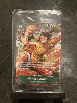 Monkey.D.Luffy (OP16 Release Event Winner) P-135 Sealed Promo One Piece Card - Image 1
