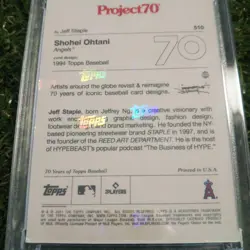 Topps Project70 Shohei Ohtani Gundam Style Trading Card Near Mint - Image 5