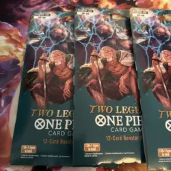 Two Legends One Piece TCG Sleeved Booster Pack OP-08 English Version Lot Of 4 - Image 2