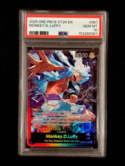 ONE PIECE STARTER DECK ST26-PURPLE/BLACK MONKEY D. LUFFY MONKEY D. LUFFY PSA 10 - Image 3