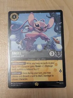 Angel Experiment 624 Legendary Lorcana Winterspell 191/204 Disney Card - Image 1