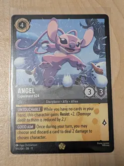 Angel Experiment 624 Legendary Lorcana Winterspell 191/204 Disney Card - Image 2