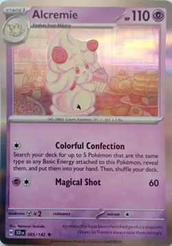 065/142 ALCREMIE | RARE HOLO | STELLAR CROWN POKEMON CARD - Image 1