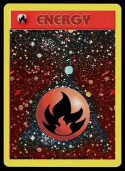 Pokemon Card - Fire Energy WotC 2002 League Promo Energize Holo Promo - Image 1
