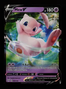 Mew V 069/189 Holo V Rare Darkness Ablaze Pokemon Cards - Image 1