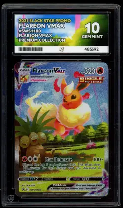 FLAREON VMAX SWSH180 ACE 10 PROMO POKEMON CARD - Image 1