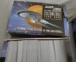* STAR TREK * CUSTOMIZABLE CARD GAME 1995 - THE NEXT GENERATION ~ 2,600 CARDS - Image 3