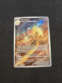 Pokemon TCG Espathra Rare Illustration Card 197/182 Sv04: Paradox Rift - Image 1
