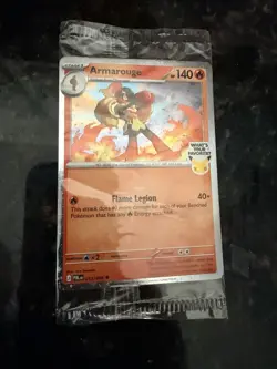 Armarouge Pokemon Best Buy Promo Card 2026 Pitch Black SEALED NM - Image 1