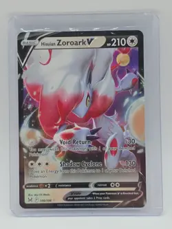 Pokemon TCG Hisuian Zoroark V 146/196 Lost Origin Ultra Rare Holo Card - Image 1