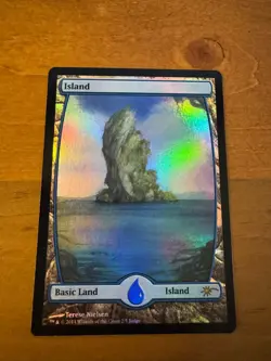 FOIL Island Full Art MTG Judge Promos Terese Nielsen NM - Image 1