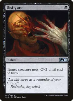 Magic the Gathering MTG Disfigure (95) Core Set 2020 NM - Image 3