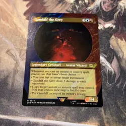 Gandalf The Grey X1 Mtg Lord Of The Rings Nm Borderless Surge Foil Showcase 0814 - Image 1