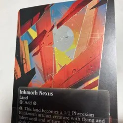 MTG Inkmoth Nexus Galaxy Foil Land Rare Phyrexian Blinkmoth - Image 3