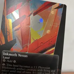 MTG Inkmoth Nexus Galaxy Foil Land Rare Phyrexian Blinkmoth - Image 4