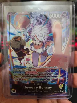 One Piece TCG EB04-001 Jewelry Bonney Alt Art Leader English OP15 - Image 1