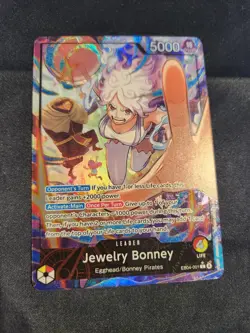 One Piece TCG EB04-001 Jewelry Bonney Alt Art Leader English OP15 - Image 3