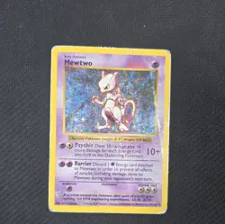 Mewtwo 10/102 Base Set Shadowless Holo Rare Holo Pokemon TCG HP - Image 1