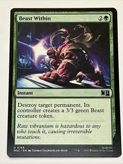 NM Beast Within, MTG, Heroes Commander, Magic the Gathering, 169 - Image 1