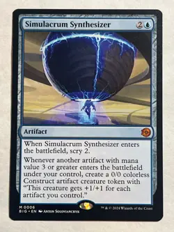 MTG - Simulacrum Synthesizer - OTJ: The Big Score - Mythic - NM - Magic the Gath - Image 1