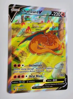 Pokemon TCG Charizard v SWSH260 Black Star Promo Holo Card Near Mint Condition - Image 2