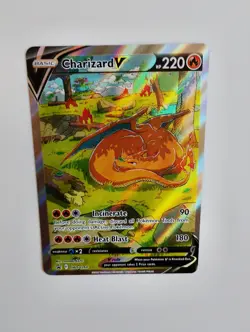 Pokemon TCG Charizard v SWSH260 Black Star Promo Holo Card Near Mint Condition - Image 4