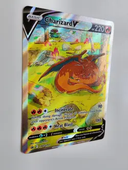Pokemon TCG Charizard v SWSH260 Black Star Promo Holo Card Near Mint Condition - Image 5