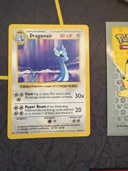 Pokemon TCG Dragonair 18/102 Shadowless Base Non Holo 050💎NM LP +💎 - Image 1