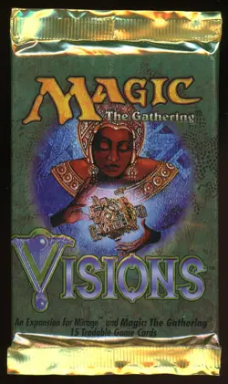 1997 MTG Magic the Gathering Visions Booster Pack Factory Sealed Gaming Card TCG - Image 1