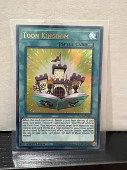 Yugioh - Toon Kingdom - 1st Edition Ultra Rare Holographic Card - Image 1
