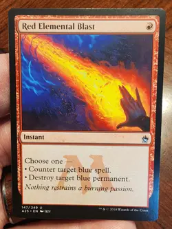 Red Elemental Blast - NM - Never Played - Masters 25 (147/249) - Regular - MTG - Image 1