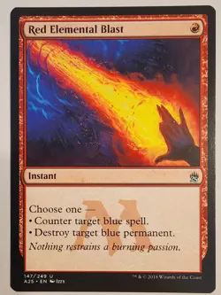 Red Elemental Blast - NM - Never Played - Masters 25 (147/249) - Regular - MTG - Image 3