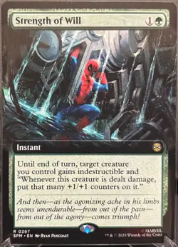 MTG Marvel’s Spider-Man Strength of Will Extended Art (Rare) - Image 1